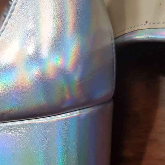 Betsey Johnson Sz 6M Silver - Picture 8 of 8